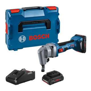 Bosch Akku-Nager GNA 18V-16 E, 2 Akku ProCORE18V 4.0Ah, Ladg. u. L-BOXX