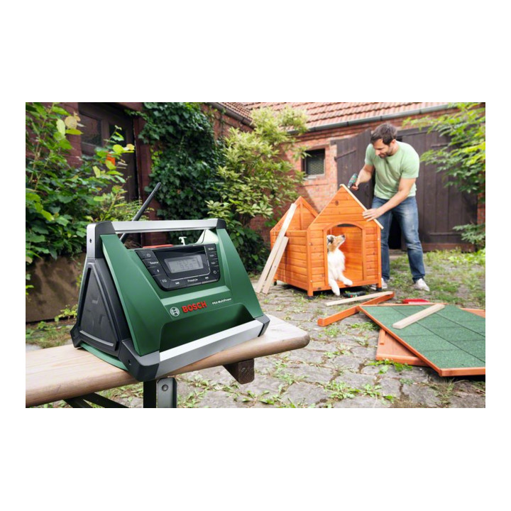 Bosch Akku-Radio PRA MultiPower, Solo Version, ohne Akku und Ladegerät, + Aux-In Kabel