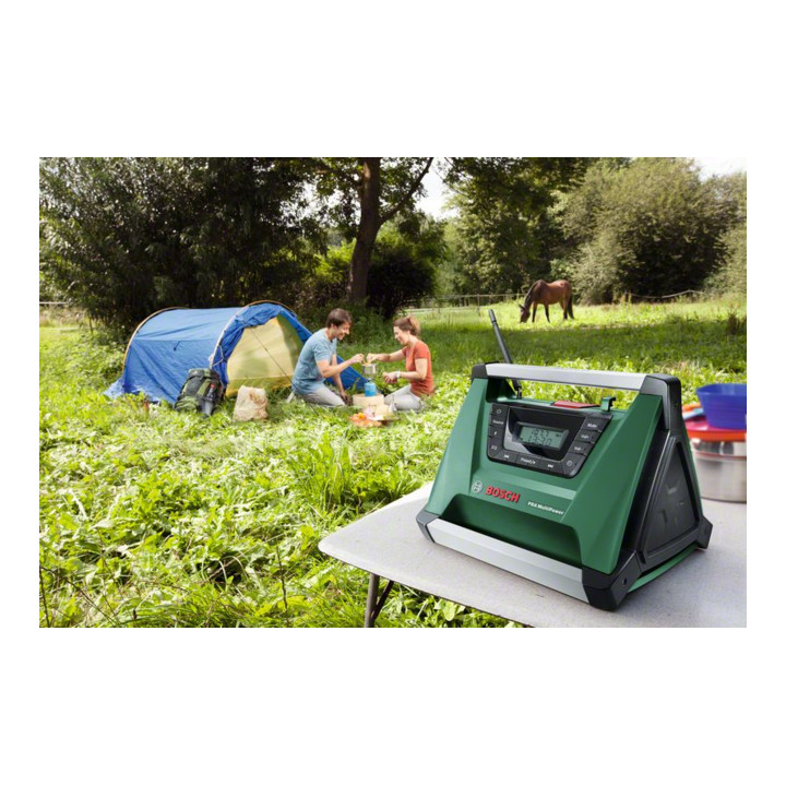 Bosch Akku-Radio PRA MultiPower, Solo Version, ohne Akku und Ladegerät, + Aux-In Kabel