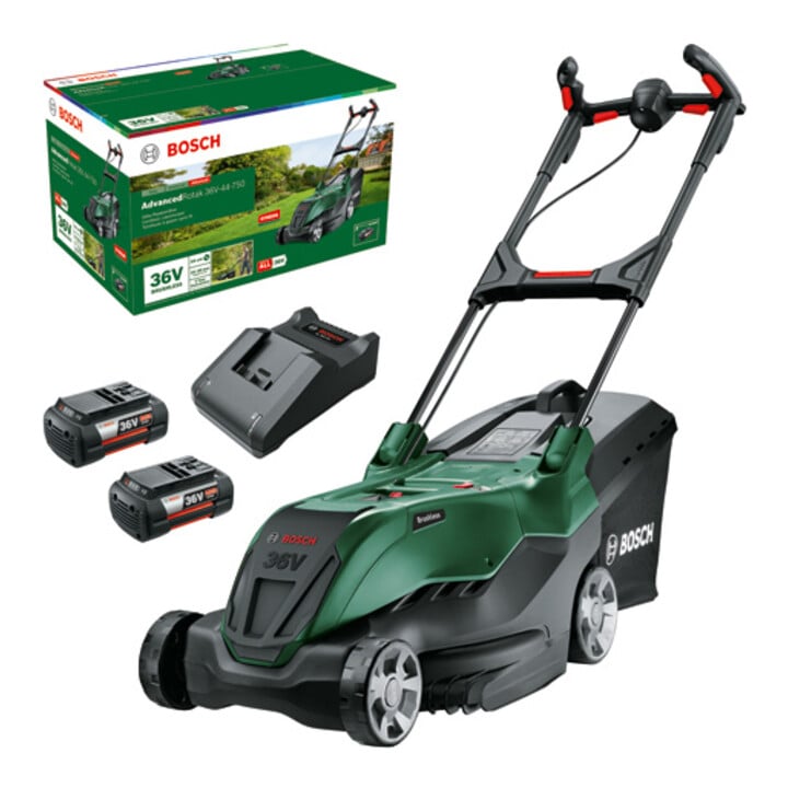 Bosch Akku-Rasenmäher AdvancedRotak 36V-44-750, 2 x Akku 36V 4,0Ah