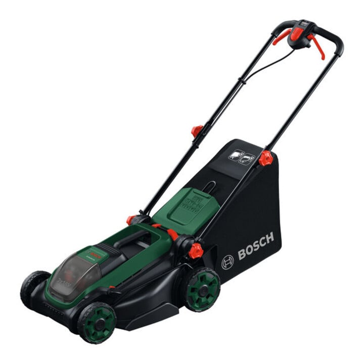 Bosch Akku-Rasenmäher ROTAK18V2-38, 2x Akku PBA 18V 4.0Ah