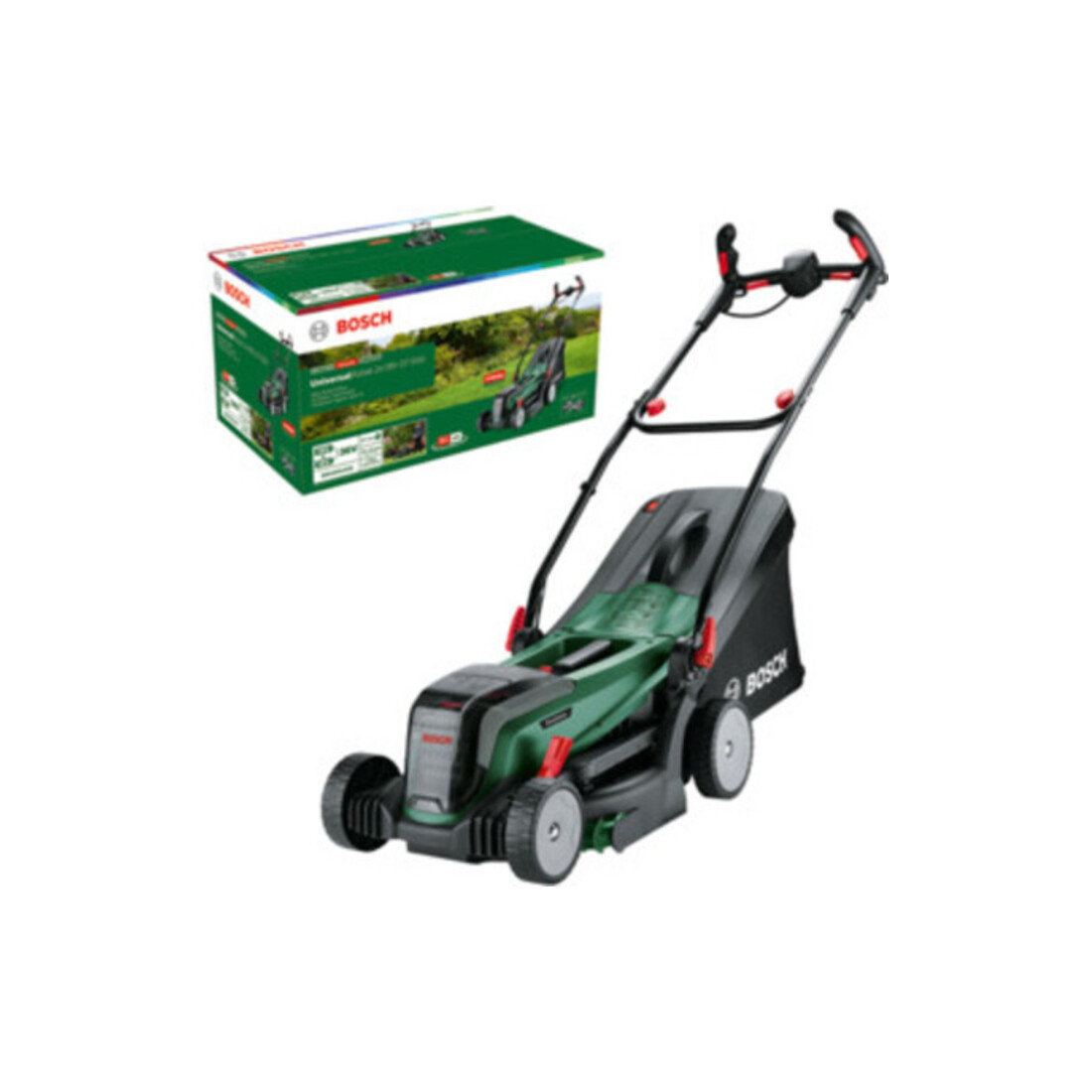 Bosch Akku-Rasenmäher UniversalRotak 2x18V-37-550, Solo