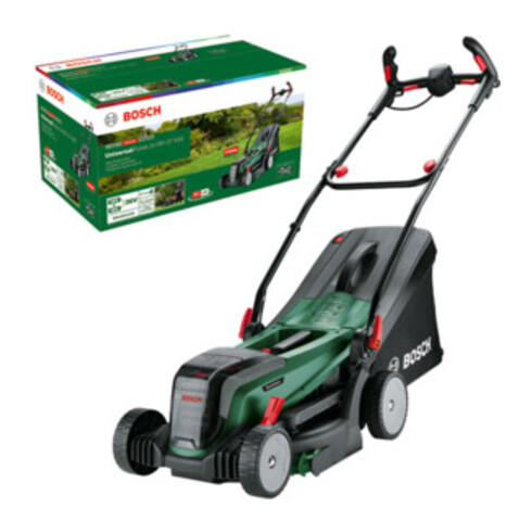 Bosch Akku-Rasenmäher UniversalRotak 2x18V-37-550, Solo