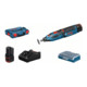 Bosch Akku-Rotationswerkzeug GRO 12V-35 mit 2 x 2,0 Ah Li-Ion Akku L-BOXX-4