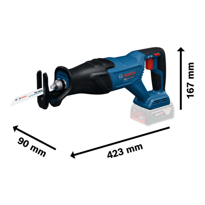 Bosch Akku-Säbelsäge GSA18V-280 18V in L-BOXX