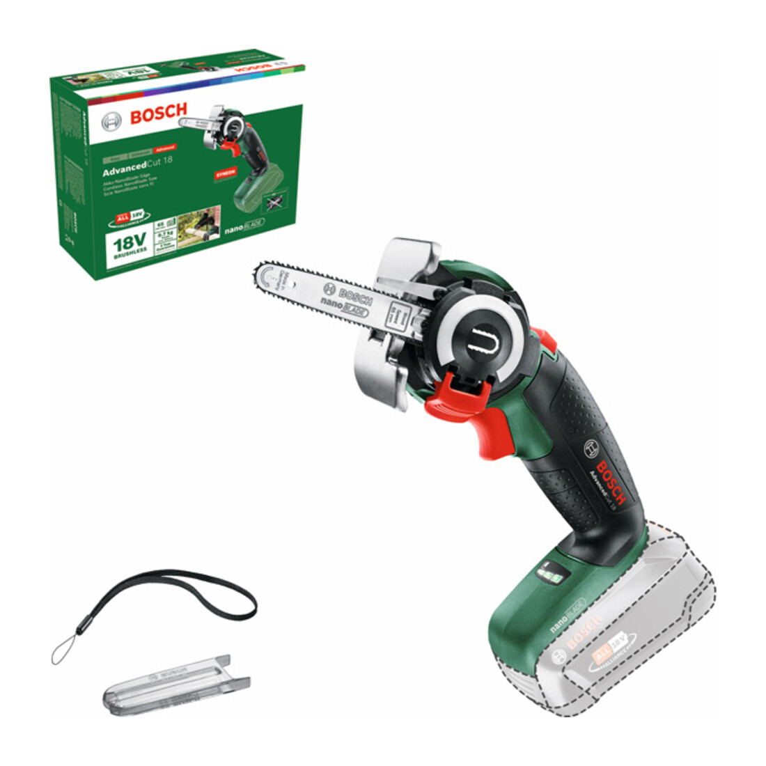 Bosch Akku-Säge AdvancedCut 18 mit NanoBlade-Technologie