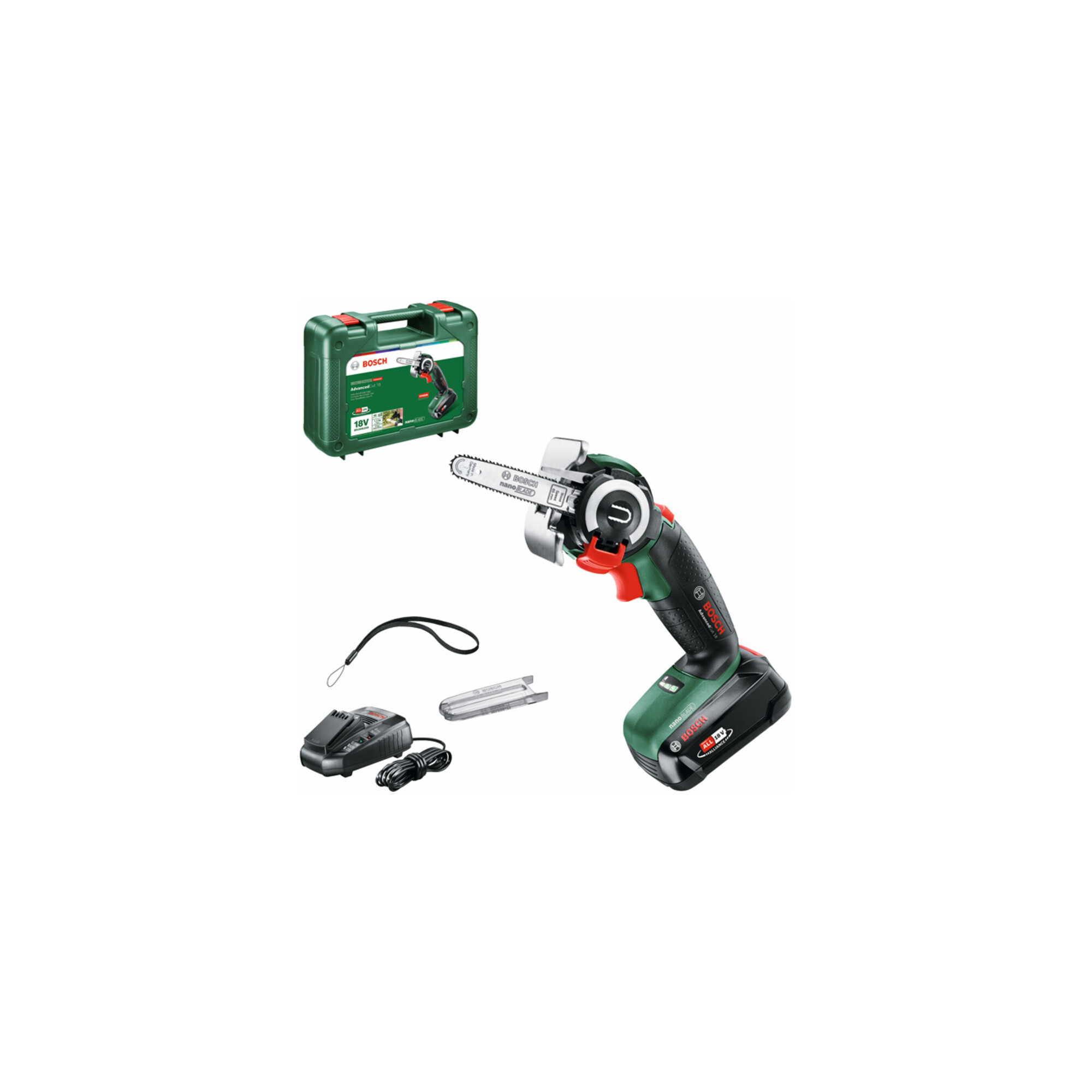 Bosch Akku-Säge AdvancedCut 18 mit NanoBlade-Technologie, mit 1 x PBA 18V 2.5 Ah Akku