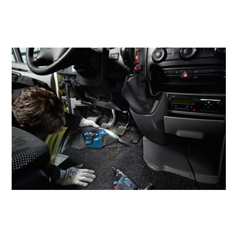 Bosch Akku-Sauger GAS 12V mit 2 x 3,0 Ah Li-Ion Akku L-BOXX