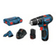 Bosch Akku-Schlagbohrschrauber GSB 12V-15 mit 2 x 2,0 Ah Li-Ion Akku L-BOXX