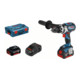 Bosch Akku-Schlagbohrschrauber GSB 18V-85 C mit 2 x 5,0 Ah Li-Ion Akku L-BOXX-3