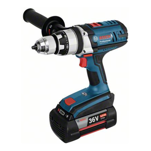 Bosch Akku-Schlagbohrschrauber GSB 36 VE-2-LI mit 2 x 4,0 Ah Li-Ion Akku L-BOXX