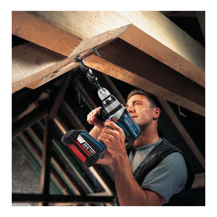 Bosch Akku-Schlagbohrschrauber GSB 36 VE-2-LI mit 2 x 4,0 Ah Li-Ion Akku L-BOXX