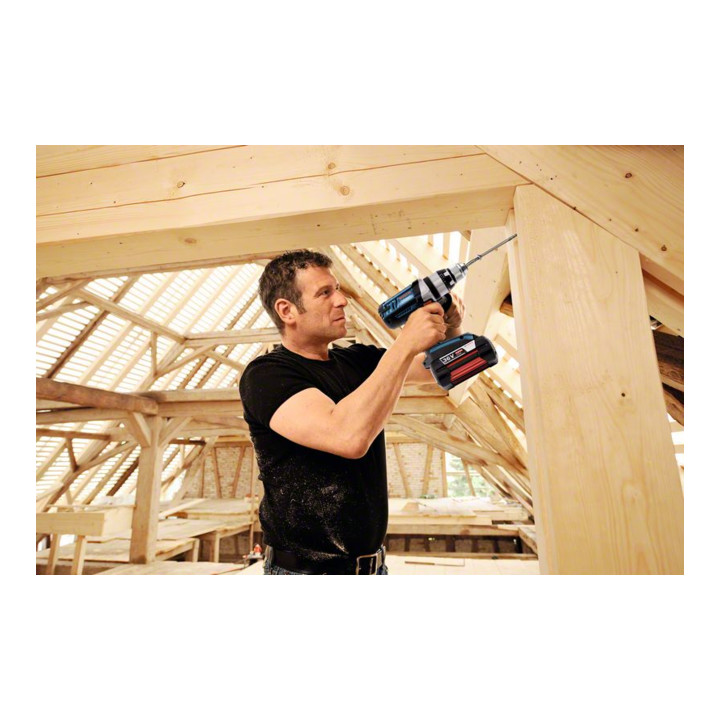 Bosch Akku-Schlagbohrschrauber GSB 36 VE-2-LI mit 2 x 4,0 Ah Li-Ion Akku L-BOXX