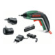Bosch Akku-Schrauber Lithium-Ionen IXO, Full Set mit Winkelaufsatz und Exzenteraufsatz-1