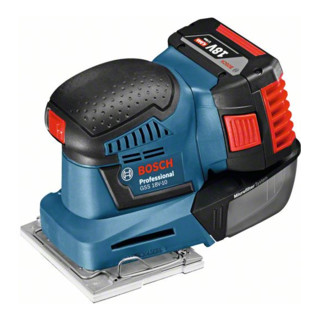 Bosch Akku-Schwingschleifer GSS 18 V-10, mit 2 x 5,0 Ah Li-Ion Akku, L-BOXX