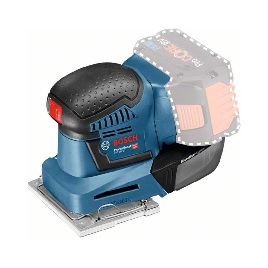 Bosch Akku-Schwingschleifer GSS 18V-10 Solo Version