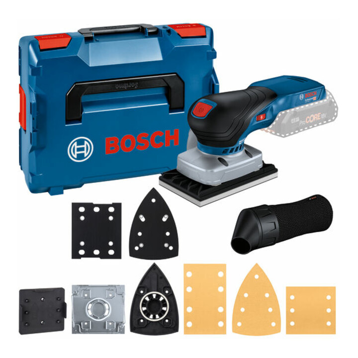 Set Bosch Akku-Schwingschleifer GSS 18V-13 in L-BOXX + Akkupack ProCORE 18 Volt, 4,0 Ah