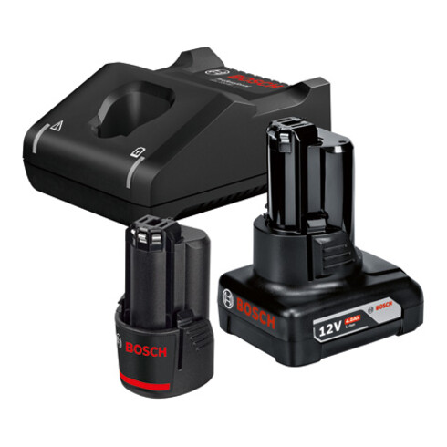 Bosch Akku Starter-Set: 1 x GBA 12 Volt 2,0 Ah 1 x GBA 12 Volt 4,0 Ah GAL 12V-40