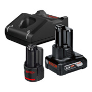 Bosch Akku Starter-Set: 1 x GBA 12 Volt 2,0 Ah 1 x GBA 12 Volt 4,0 Ah GAL 12V-40