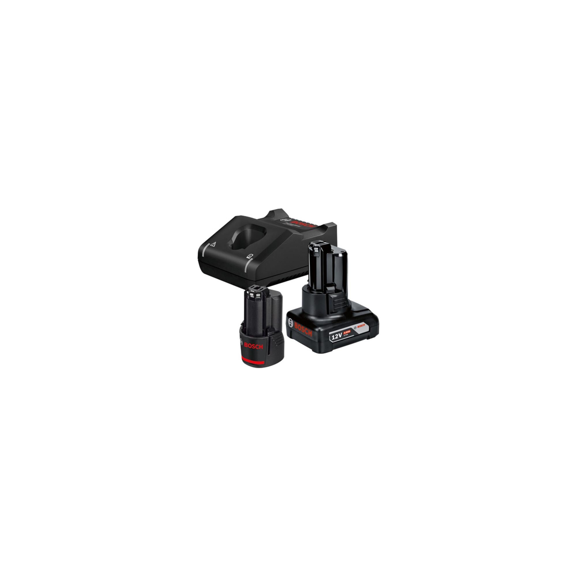 Bosch Akku Starter-Set: 1 x GBA 12 Volt 2,0 Ah 1 x GBA 12 Volt 4,0 Ah GAL 12V-40