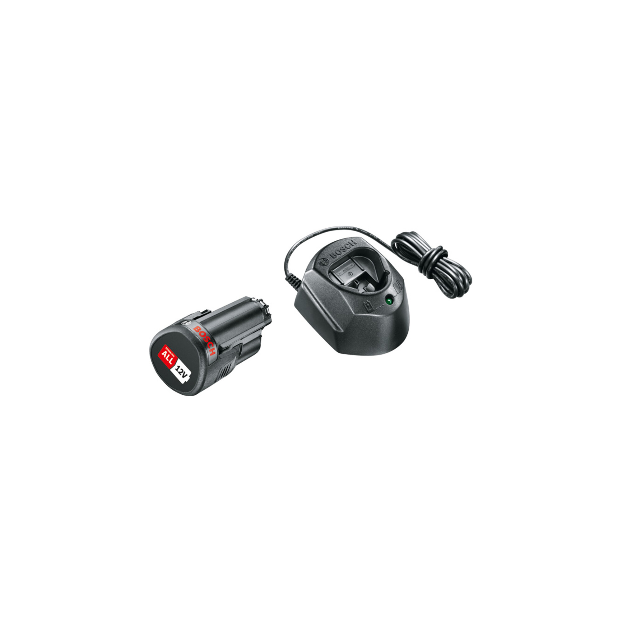 BOSCH Akku Starter-Set: 1 x PBA 12 Volt, 1.5 Ah O-A Akku und GAL 1210 CV