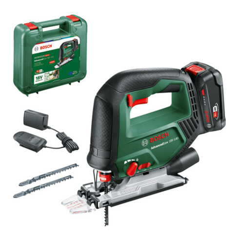 Bosch Akku-Stichsäge AdvancedSaw 18V-140, 1 x Akku PBA 18V 2.0Ah