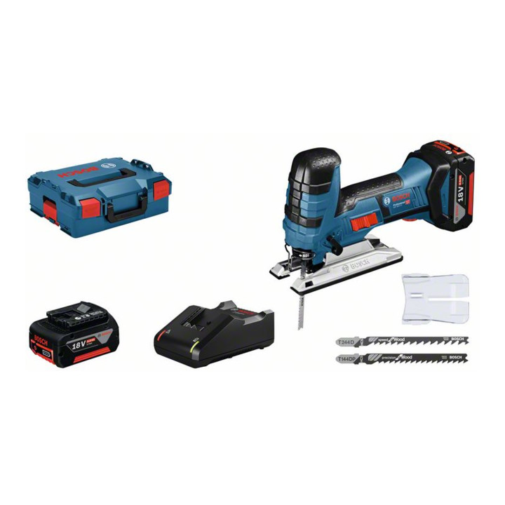 Bosch Akku-Stichsäge GST 18 V-LI S mit 2 x 4,0 Ah Li-Ion Akku L-BOXX