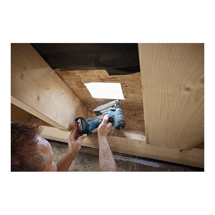 Bosch Akku-Stichsäge GST 18 V-LI S mit 2 x 4,0 Ah Li-Ion Akku L-BOXX