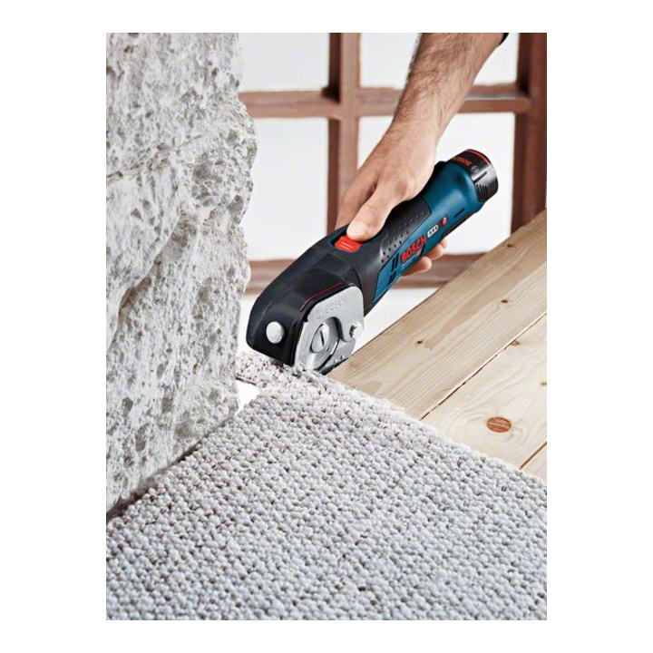 Bosch Akku-Universalschere GUS 12V-300 mit 2 x 2,0 Ah Li-Ion Akku L-BOXX
