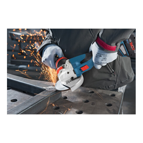 Bosch Akku-Winkelschleifer BITURBO mit X-LOCK GWX 18V-15 C, Solo Version, L-BOXX