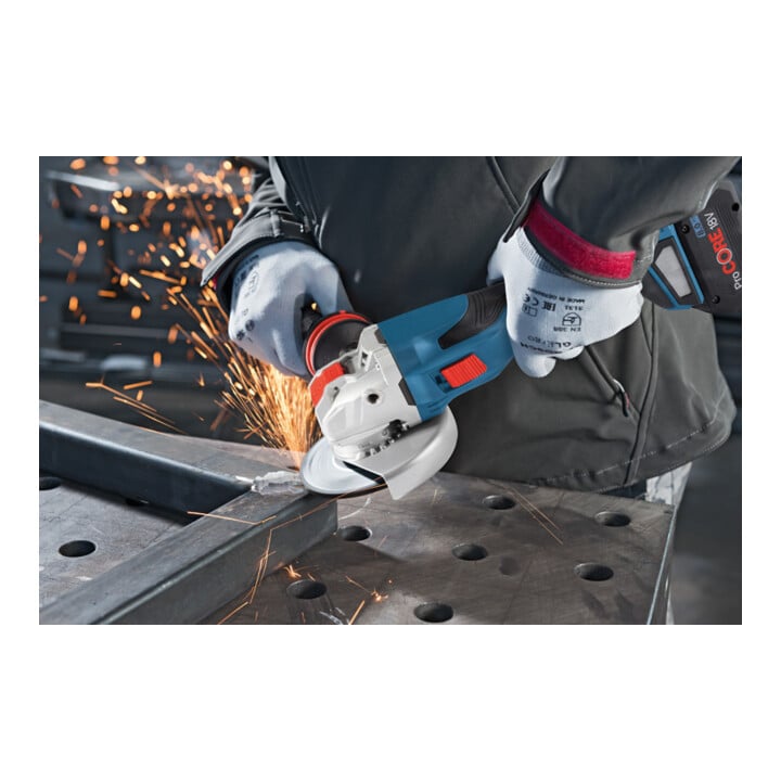 Bosch Akku-Winkelschleifer BITURBO mit X-LOCK GWX 18V-15 C, Solo Version, L-BOXX