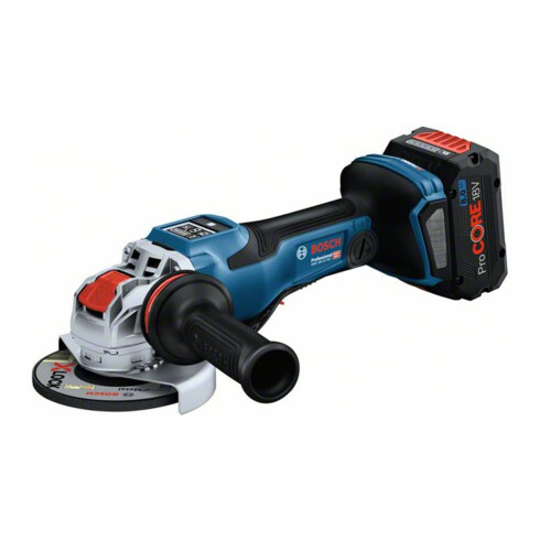 Bosch Akku-Winkelschleifer BITURBO mit X-LOCK GWX 18V-15 PSC, 2 Akku, Ladg. u. L-BOXX