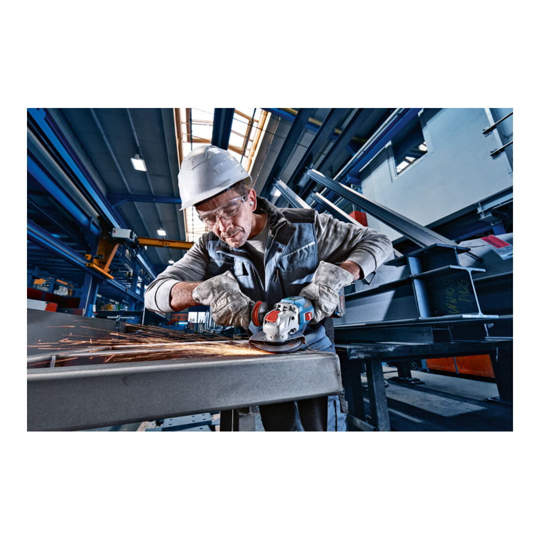 Bosch Akku-Winkelschleifer BITURBO mit X-LOCK GWX 18V-15 SC, Solo Version, L-BOXX