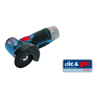 Bosch Akku-Winkelschleifer GWS 12-76 V-EC, Solo Version, L-BOXX