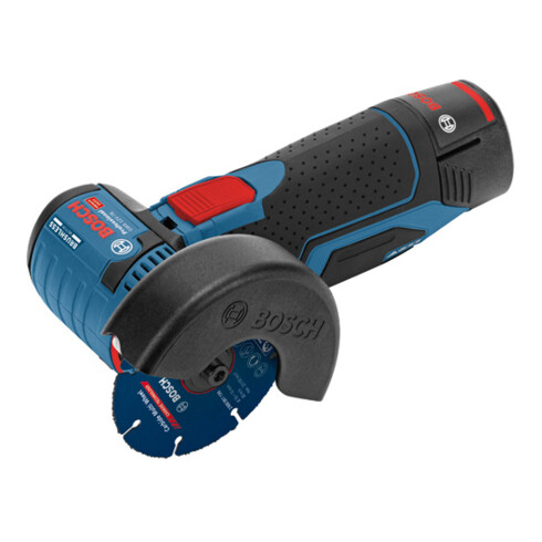 Bosch Akku-Winkelschleifer GWS 12V-76 mit 2 x 3,0 Ah Li-Ion Akku