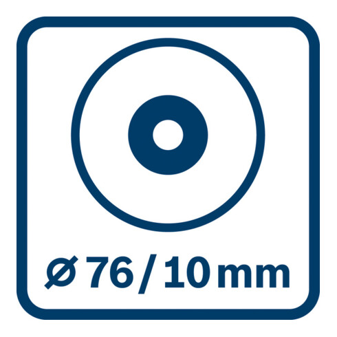 Bosch Akku-Winkelschleifer GWS 12V-76 Solo Version
