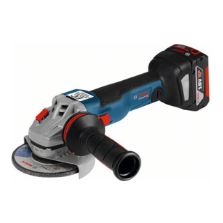 Bosch Akku-Winkelschleifer GWS 18 V-125 C, mit 2 x 5,0 Ah Li-Ion Akku, L-BOXX