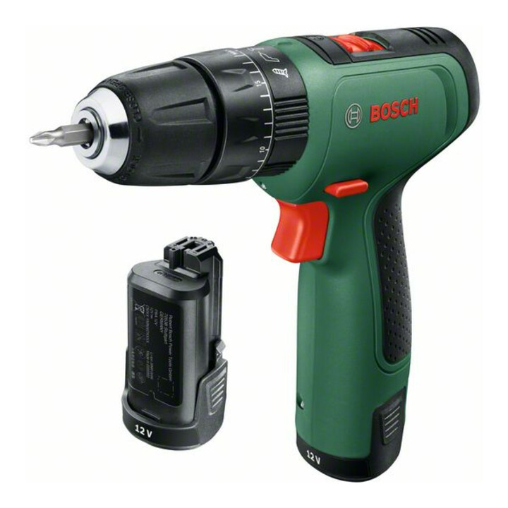 Bosch Akku-Zweigang-Schlagbohrschrauber EasyImpact 1200, 2 Akkus, Ladegerät