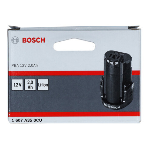 Bosch Akkupack 12 Volt Lithium-Ionen PBA 12 Volt 2,0 Ah