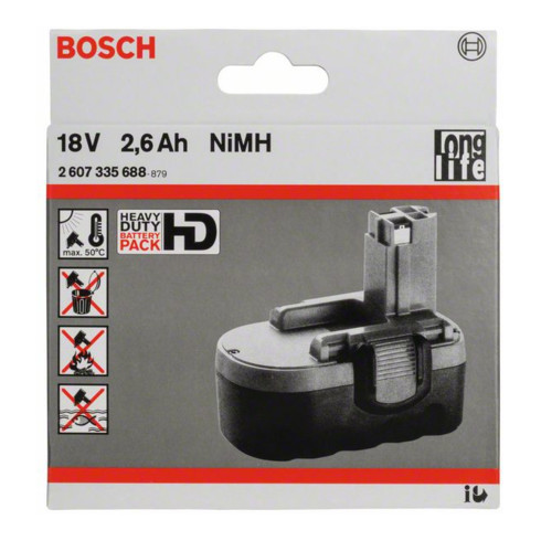 Bosch Akkupack 18 V-O Standard Duty (SD) 2,6 Ah NiMH