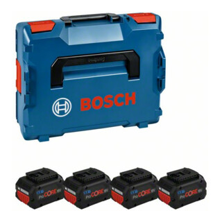 Bosch Akkupack 4x ProCORE18V 5,5Ah mit L-BOXX