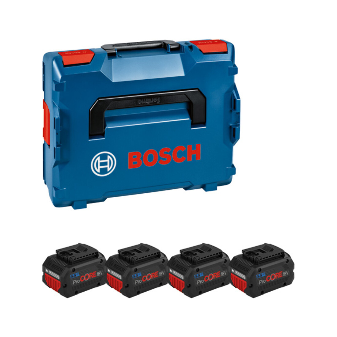 Bosch Akkupack 4x ProCORE18V 5,5Ah mit L-BOXX