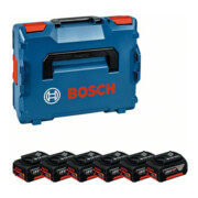 Bosch Akkupack 6x GBA 18V 4,0Ah mit L-BOXX