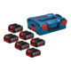 Bosch Akkupack 6x GBA 18V 4,0Ah mit L-BOXX-2