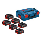 Bosch Akkupack 6x GBA 18V 4,0Ah mit L-BOXX-2