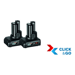 Akkupack GBA 12 Volt, 6,0 Ah, 2 Stück Akkupack GBA 12 Volt, 6,0 Ah, 2 Stück
