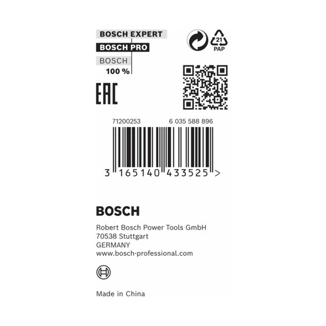 Bosch Anello di riduzione per lame circolari, 20x15,875x0,8mm