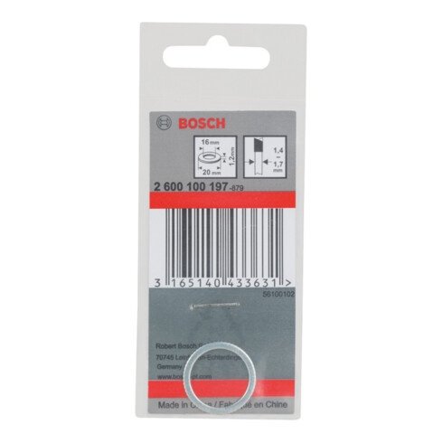 Bosch Anello di riduzione per lame circolari, 20x16x1,2mm