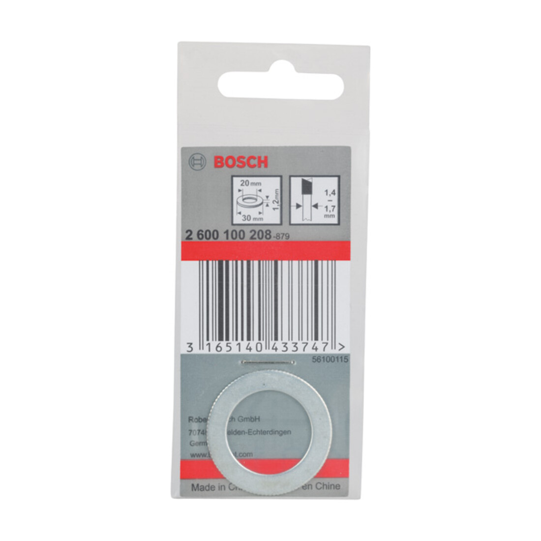 Bosch Anello di riduzione per lame circolari, 30x20x1,2mm