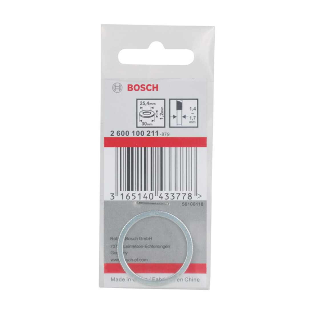 Bosch Anello di riduzione per lame circolari, 30x25,4x1,2mm